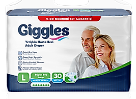 Giggles Yetişkin Hasta Bezi Jumbo Large 30’lu | Konforlu & Güvenli