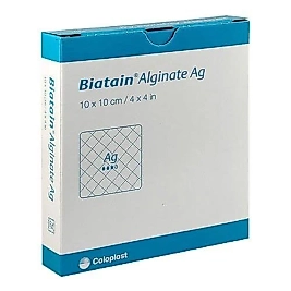 Coloplast Biatain Alginate Ag 10x10 | Gümüşlü Yara Örtüsü