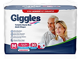 Giggles Yetişkin Hasta Bezi Jumbo Medium 30’lu | Konforlu & Güvenli