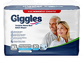 Giggles Yetişkin Hasta Bezi Jumbo XLarge 30’lu | Konforlu & Güvenli