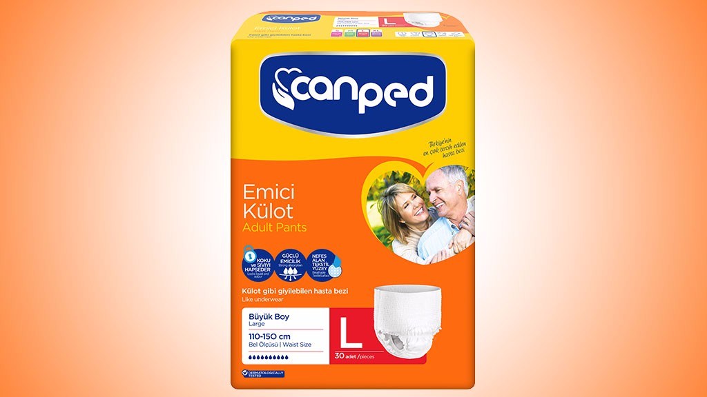 Canped Emici Külot Hasta Bezi Large | 30’lu Paket