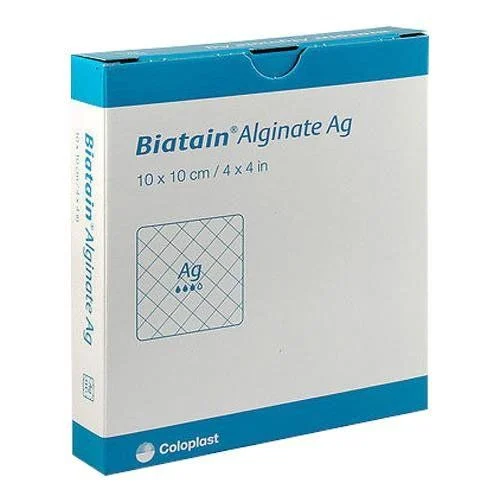 Coloplast Biatain Alginate Ag 10x10 | Gümüşlü Yara Örtüsü